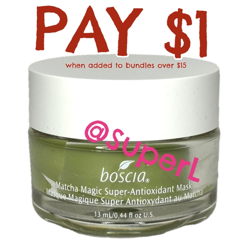 $1 NEW Boscia Matcha Magic Antioxidant Skincare Mask Skincare Beauty